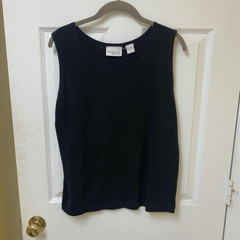 Nordstrom women sleeveless black top